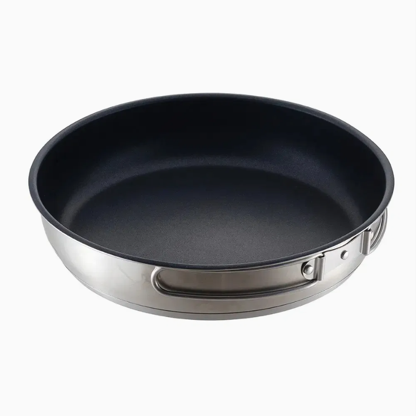 11PCS Stainless Steel Camping Cookware Set with Frying Pan for Picnic Hiking Camping Travel