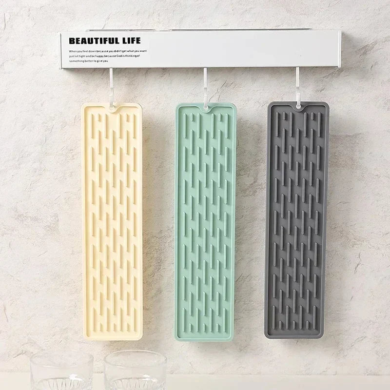 55/35cm Silicone Tableware Cushion Anti Slip Sink Tray Kitchenware Protection Mat Dish Drying Cushion Pad Storage Sink Drain Mat