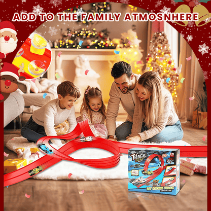 Christmas Surprise Gift: DIY Racetrack Racing Toy 🚗✨