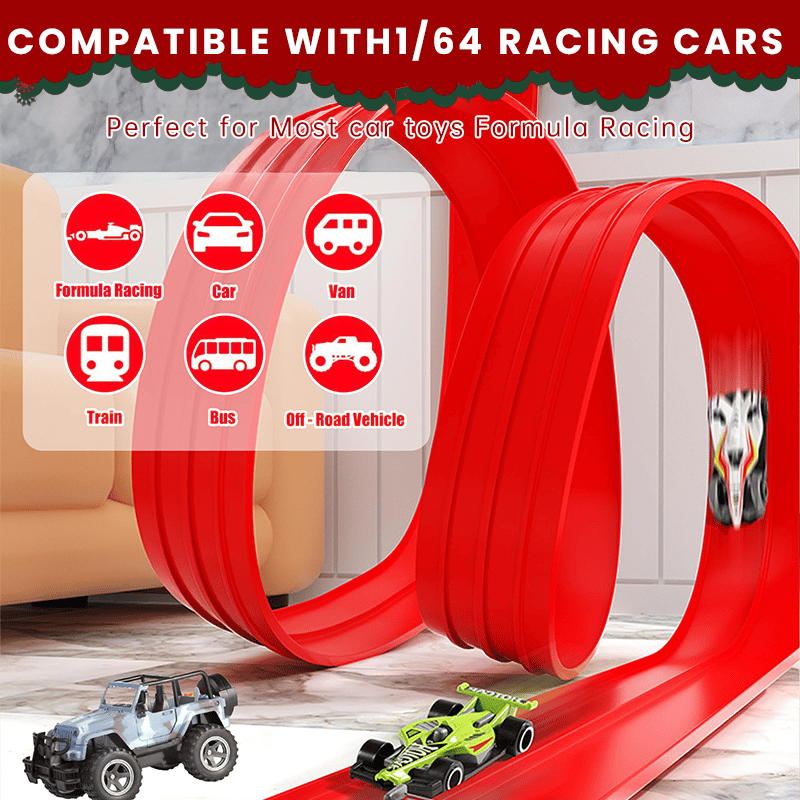 Christmas Surprise Gift: DIY Racetrack Racing Toy 🚗✨